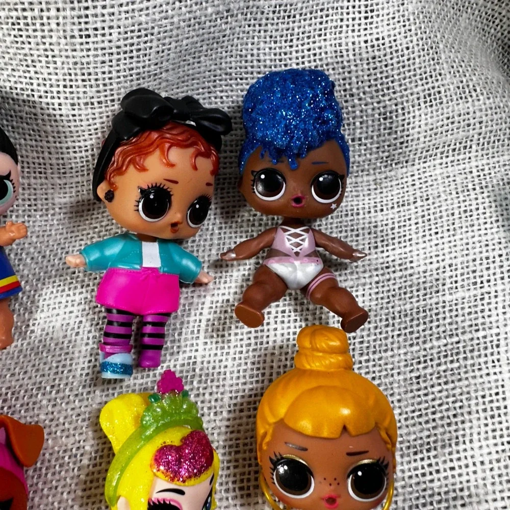 LOL‎ Surprise Doll Lot of 14 Figures Glitter Reeses Pet Dog and Accessories